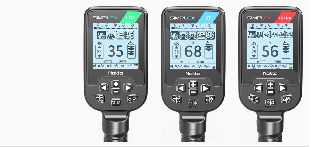 NOKTA SIMPLEX ULTRA vs BT vs LITE COMPARISON CHART #2