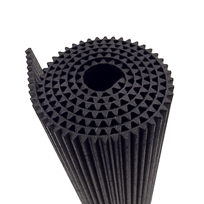 DEEP RIBBED RUBBER MATTING 12 X 24" inches