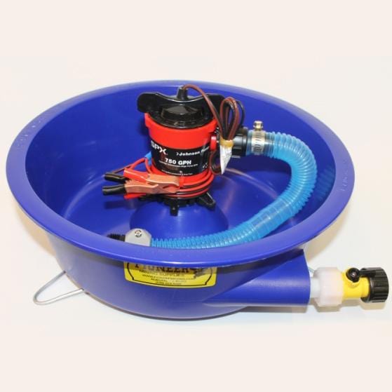 blue bowl blue bowl with pump