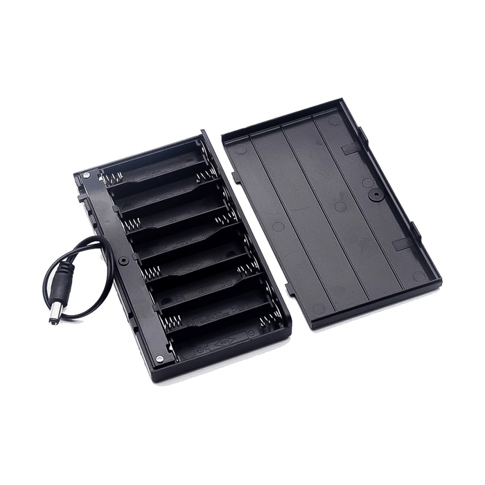 8 x AA 12V Battery Holder Case Box with 2.1 x 5.5mm Male Connector Switch