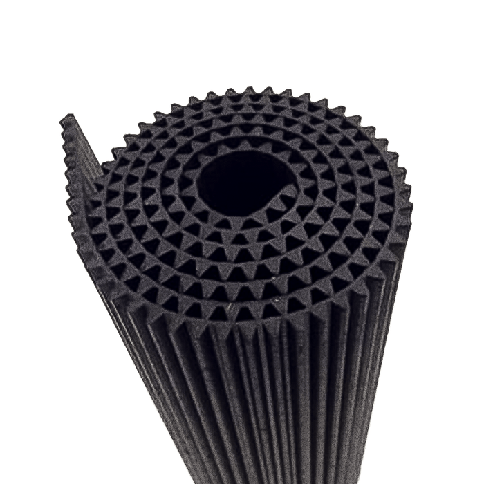 1/8 Thick Ribbed Rubber Black Matting Remnants Different Size Choose Size.
