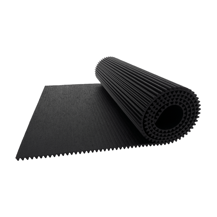 DEEP RIBBED RUBBER MATTING 12 X 24" inches