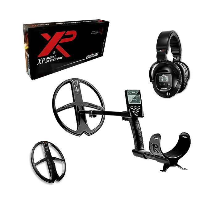 XP DEUS With WS5 Full Sized Headphones + Remote + 9” Coil
