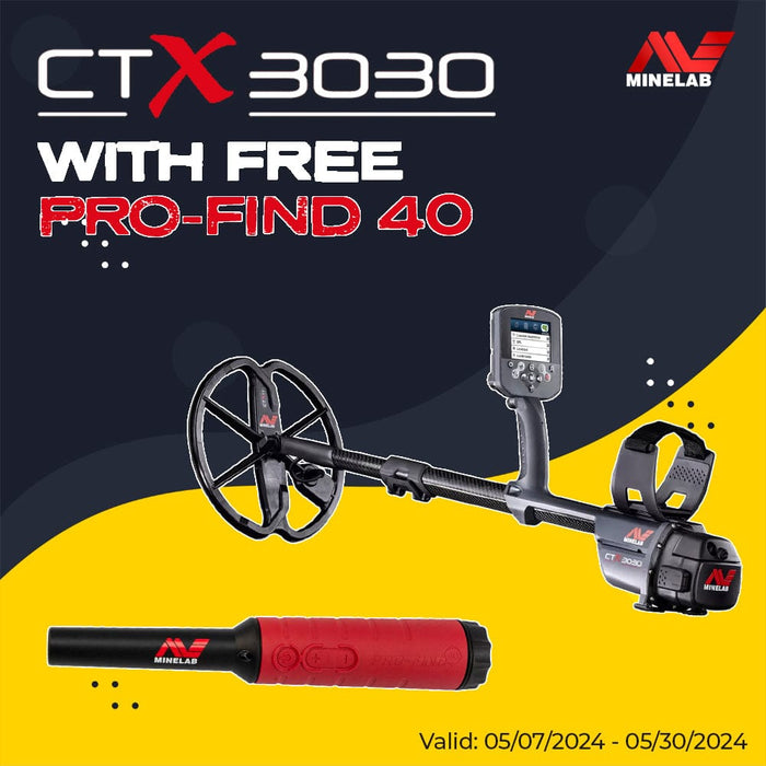 Minelab CTX 3030 Metal Detector with free Pro-Find 40