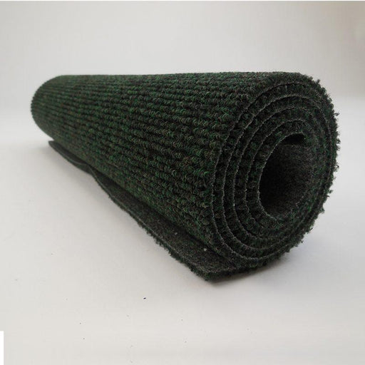 green ribbed carpet 12” x 36”