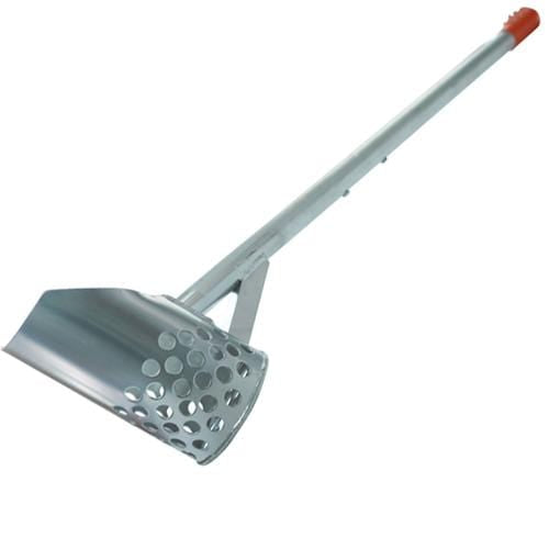 rtg lightweight 5 x 9" inch aluminum travel beach scoop with 5/8" inch holes